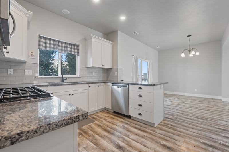 Dishwasher and backsplash