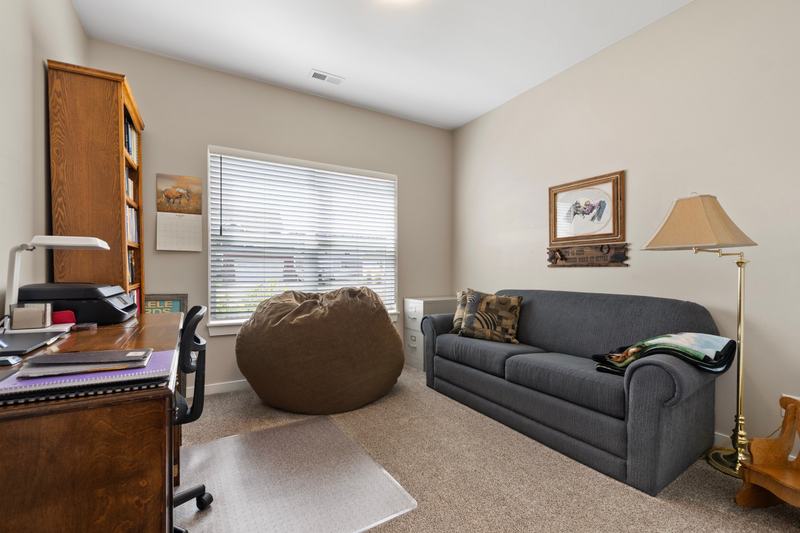 Three bedrooms and two baths, all on one level with no stairs